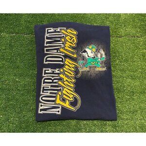 Vintage Notre Dame shirt mens large blue long sleeve football unisex adult 13